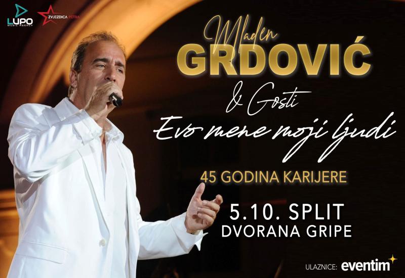 Mladen Grdović velikom koncertom u Splitu slavi 45 godina karijere! - Mladen Grdović velikom slavljeničkim koncertom u Splitu slavi 45 godina karijere!